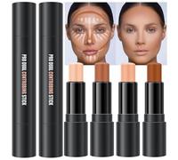 Lilbitty up 4 Colores Stick Maquillaje Set Paleta Contorno Make Kit para Principiantes Bronceador Nasal Stick Maquillaje