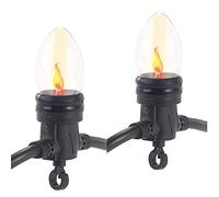 LILENO HOME Bombillas de repuesto [juego de 2] - Accesorio para guirnalda de luces exterior e interior con 10 bombillas de llamas - Accesorios 2 x E14 bombillas de repuesto adecuadas para guirnalda