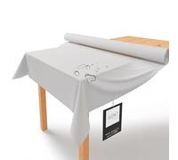 LILENO HOME Rollo de mantel de 1,10 x 25 m, color gris claro de fieltro, similar a la tela, lavable en rollo, rollo de mantel desechable, rollo de mantel de papel desechable, alternativa