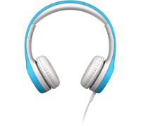 LilGadgets Connect+ Auriculares para niños con Cable y micrófono, límite de Volumen para una Escucha Segura, Diadema Ajustable, Almohadillas Acolchadas para Mayor Comodidad, para niños pequeños, Azul
