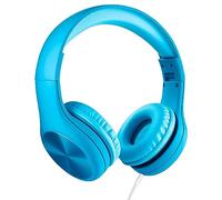 LilGadgets Connect+ Pro - Auriculares con cancelación de Ruido para niños, diseñados Pensando en la Comodidad de los niños, Plegables sobre la Oreja con micrófono en línea, Auriculares con Cable,