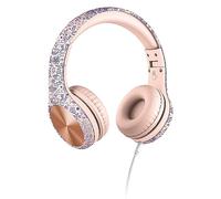 Lilgadgets Connect+ Pro Auriculares para niñas - Diseñados pensando en la comodidad de los niños, Auriculares plegables sobre la oreja con micrófono en línea, Auriculares para la escuela, Girl Power