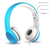 LilGadgets Connect+ Style Auriculares con cable para niños con tecnología SharePort®, auriculares supraaurales plegables, micrófono incorporado, auriculares con cable aptos para niños para la escuela.