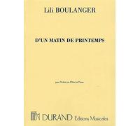 Lili Boulanger: D'un Matin De Printemps (Violin and Piano). Partituras para Flauta, Violín, Acompañamiento de Piano