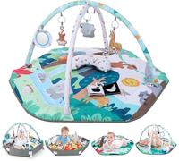 Lilian & Gema Gema Gimnasio para bebé, gimnasio evolutivo para recién nacido con 6 juegos sensoriales para el desarrollo sensorial y motor de 0-18 meses, que la convierten en el regalo perfecto para