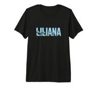 Liliana Sea Waves - Nombre Personalizado Ocean Beach Art Camiseta Premium