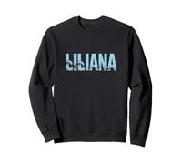 Liliana Sea Waves - Nombre Personalizado Ocean Beach Art Sudadera