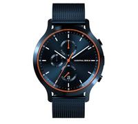 Lilienthal Berlin Cronógrafo Azul Naranja Malla Azul, azul, Moderno