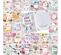 Liliful 144 libros para colorear de búsqueda de palabras a granel para adultos cristianos de Pascua para búsqueda de palabras, manualidades, libro de dibujo con patrones para recuerdos de fiesta