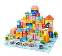 Lilihuimaoyi Bloques Construcción, Color, Bols 60 Bases, 30cm | Temática ciudad, Kit apilamiento, Apilado durante el juego, Para educadores tempranos