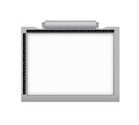 Lilihuimaoyi Tablero de Dibujo Tableta de Escritura Tableta de Dibujo Tableta Electrónica con Luz LED Regulable y Escala Adecuado para Niños Regalos Viajes, Gris