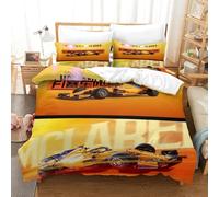 LILIlaobiao Fórmula 1 Juego De Sábanas con Diseño De Formula Racing,Fundas Nórdicas Impresas En 3D, Microfibra Suave Bedding Set, Fundas De Almohada,Sueño Profundo Double（200x200cm）