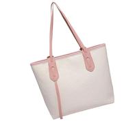 Lilinzhi Amplio bolso de hombro práctico de poliuretano con correa de noche, bolso de mano de moda para axilas, múltiples bolsillos para el trabajo, viajes, bolso de gran capacidad, a