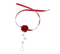 Lilinzhi Anillos geométricos de mariposa de 4 colores, elegantes rosas de tela vaquera, anillos ajustables de mariposa, joyería exagerada, joyería de rosas, talla única, como se describe