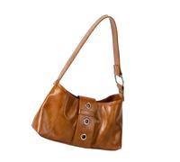Lilinzhi Bolso de moda para las axilas, correa cómoda, compacta, esencial, casual, con cremalleras de primera calidad, para mujer, Brown