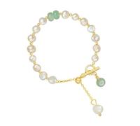 Lilinzhi Colgante de cadena de perlas irregulares adecuado para mujeres, añade elegancia a cualquier atuendo de mujer elegante