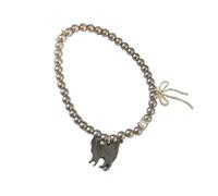 Lilinzhi Colgante de gato elástico elegante con cuentas de moda para fiestas, uso diario, moda, talla única, como se describe