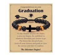 Lilinzhi Cruces de cordón de cuero hechas a mano ajustables para niños, regalos de primera comunión de papá, mamá, padrino, abuelos, cruces, talla única, como se describe