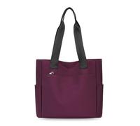 Lilinzhi Elegante bolsa de hombro resistente al agua, compartimento espacioso y correa cómoda para profesionales unisex, Purple