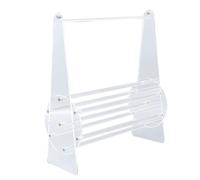 Lilinzhi Elegante soporte para diadema de acrílico resistente, estante de exhibición de múltiples niveles, decoración del hogar para accesorios para el cabello y cadenas, organizadores de joyas