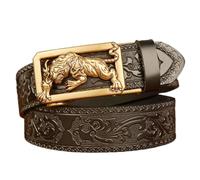 Lilinzhi Hebilla de animal, ropa casual, hebilla de cinturón, animal único, regalo para hombres, cinturón casual para padre, profesor, hombres de negocios, BB., 110 cm