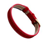 Lilinzhi Joyería de acero inoxidable con cierre de correa de piel auténtica para pieles sensibles, accesorio de muñeca de cuero casual de negocios, talla única, como se describe