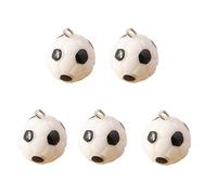 Lilinzhi Juego de 5 colgantes de joyería de fútbol, collar, accesorio para manualidades, textura de resina, para proyectos únicos de joyería y manualidades, accesorios de llavero para deportes al aire