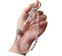 Lilinzhi Llavero con Cuentas Multifuncional Cordón para Teléfono con Colgante Accesorio De Día A Día Correa Segura Soporte De Teléfono