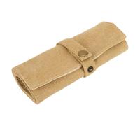 Lilinzhi Soporte plegable de gran capacidad para correa de reloj, portátil, de lona de algodón, funda de transporte para correas de reloj inteligente, caja de almacenamiento, 47x17cm, Lona de algodón