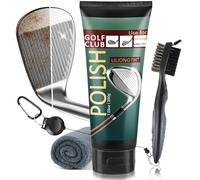 LILIONGTH Kit de limpieza de palos de golf 3 en 1 con cepillo limpiador de palos de golf, toalla y abrillantador de palos de golf de 200 g, kit de cuidado de palos de golf para eliminación instantánea