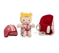 LILIPUTIENS Bebe Lena 83633 - Asiento para Bicicleta, Color Frambuesa (23 cm, 18 Meses)