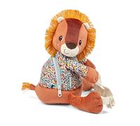 Liliputiens Jack le Lion - Mochila suave en forma de león, color ocre, 30 cm, a partir de 10 meses, 84489