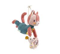 LILIPUTIENS, Jeanne Gato Acti Nómade, Juguete de Actividades Bebé, Desde 3 | Juguete de despertar con sonajero y espejo, regalo para nacimiento, bebé
