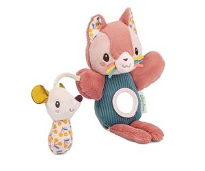 LILIPUTIENS Jeanne Le Chat 83644 - Juguete de Actividades (21 cm), Color Rosa