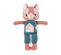 LILIPUTIENS Jeanne Le Chat 83665 - Peluche con Imagier (26 cm), Color Rosa y Verde