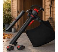 lilishangmao Soplador Aspirador Sin Cable 16:1 con Motor Brushless 2×5.0Ah | Hasta 211 MPH, 156 CFM Y 6 Velocidades Ofrecen Potencia Flexible Para La Limpieza Habitual Del Jardín
