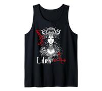 Lilith Demon Gothic Pagano Oculto Satánico Mitología Camiseta sin Mangas
