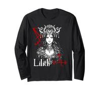Lilith Demon Gothic Pagano Oculto Satánico Mitología Manga Larga