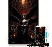 Lilith, la Reina de Las Serpientes y el Fuego, Rompecabezas de 1000 Piezas para Adultos, Desafío Mental, Juguete Divertido, Corte de Calidad, (38x26cm)