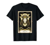 Lilith Tarot Card Wicca Gothic Goddess Pagan Ocult Camiseta