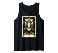 Lilith Tarot Card Wicca Gothic Goddess Pagan Ocult Camiseta sin Mangas