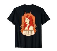 Lilith the Original Rebel Girl Floral Diosa Bruja Pagana Camiseta