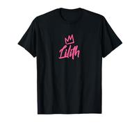 Lilith the Queen / Corona rosa y nombre para mujer llamada Lilith Camiseta