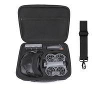 LiLiTok Bolsa de transporte para DJI Neo 2 Fly More Combo, bolsa dura impermeable grande bolsa de almacenamiento para DJI Neo 2 Goggles N3 y RC Motion 3 Drone Accesorios Organizador, Nylon Negro
