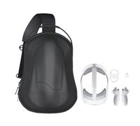 LiLiTok Bolsa para auriculares Pico 4 Ultra VR, mochila de viaje, bolsa de hombro portátil, funda rígida para gafas Pico 4 Ultra VR, controlador táctil, diadema y accesorios, Negro , Casual