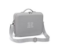 LiLiTok Funda con tapa, bolsa de transporte para DJI FLIP Drone, controlador RC-N3/N2, concentrador de carga y accesorios para baterías, bolsa organizadora, bolsa de viaje, bolso bandolera, color gris