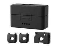 LiLiTok Funda para DJI Mic Mini Bluetooth Lavalier Micrófono Silicona Set (2 Funda de Transmisor + 1 Funda Receptor + 1 Funda de Carga ) Micrófono Inalámbrico Case (Negro)