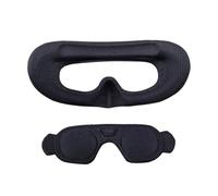 LiLiTok Goggles 3 almohadillas de espuma para DJI AVATA 2 Goggles 3 Eye Mask Cómodo Facial Protector de lente para DJI AVATA 2 Goggles 3 Accesorios (Negro+Funda para lentes)