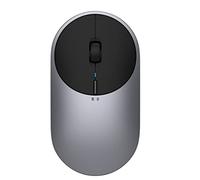 LiLiTok Ratón 2 inalámbrico Compatible con Xiao mi Portable Mouse 2, 4-dpi 4000 2400 1800 1200 BT RF2.4 Ratón 2, para Xiamo mi TV/Tablet/Teléfono móvi (Gris)