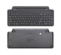 LiLiTok Teclado inalámbrico de TV 2,4 G Blutooth para Smart TV Box/iOS/Android Desktop Laptop PC Keyboard (sin panel táctil)